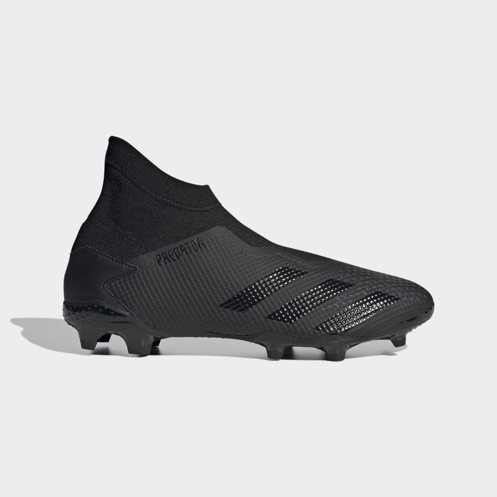 Ghete Fotbal Adidas Predator 20.3 Firm Ground Dama Romania - Negrii/Gri EF1645